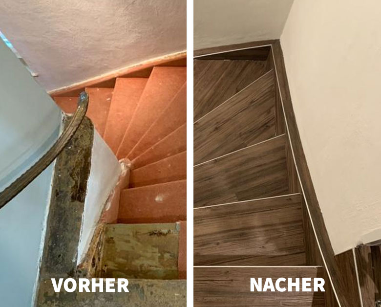 Treppenrestaurierung Beispiel